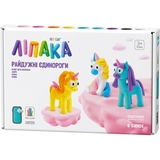Набір самозатвердіючого пластиліну Ліпака Райдужні єдиногори: Лайті, Санні, Рейні (60053-UA01) - Pampik
