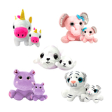 Набір м'яких іграшок-сюпризів у кулі Surprizamals S4 Мама та малюк, в асортименті (SU03511-5016) - Pampik - 2