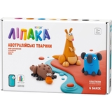 Набір самозатвердіючого пластиліну Ліпака Австралійські тварини: качкодзьоб, кенгуру, коала (60052-UA01) - Pampik