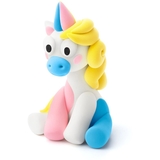 Набор самозатвердевающего пластилина Ліпака Радужные единороги: Лайти, 103 г (30136-UA01) - Pampik - 4