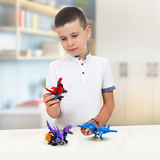 Динозавр-трансформер Dinoster Червоний Раптор-бот, бокс для зберігання (EU580840-1) - Pampik - 13