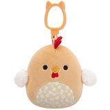 М'яка іграшка на кліпсі Squishmallows Півник Руті, 9 см (SQCP00465) - Pampik