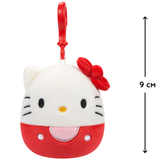 М'яка іграшка на кліпсі Squishmallows Хеллоу Кітті, 9 см (SQSN00270) - Pampik - 2