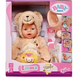 Лялька Baby Born Емма у костюмі ведмедика, з аксесуарами, 43 см (837115) - Pampik