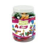 Конструктор Wader Funny blocks, у банці, 24 деталі (41940) - Pampik