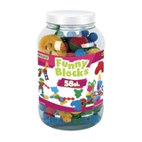 Конструктор Wader Funny blocks, 58 деталей (41970) - Pampik