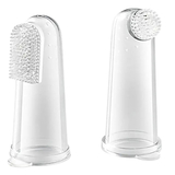 Зубная щеточка BabyOno с массажем для десен, на пальчик, 2 шт., прозрачный - Pampik