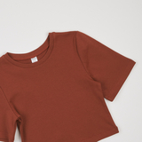 Кроп-топ Garnamama Lasting crop t-shirt 146-152 Коричневый (997385.1353365) - Pampik - 3