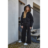 Бомбер утеплений Garnamama Oversize sport hood с капюшоном накл 122-128 Черный (1043899.1408902) - Pampik - 2