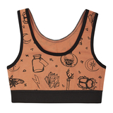 Ліф Garnamama Татоо Crop Tops майка-топ 158-164 Коричневий (1037811.1402711) - Pampik