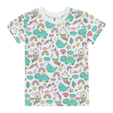 Футболка Garnamama Unicorn t-shirt 122 Білий (870698.1225461) - Pampik