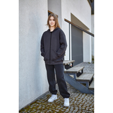 Спортивна кофта Garnamama Oversize sport zip на блискавці з капюшоном 158-164 Сірий (1043372.1408204) - Pampik