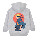 Спортивна кофта на флісі Garnamama Oversize sport zip на блискавці з капішоном накл 122-128 Сірий (1043969.1408943) - Pampik - 6