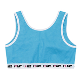 Ліф Garnamama I LOVE ART Crop Tops elastic 122-128 Голубой (859697.997675) - Pampik - 2