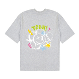 Футболка Garnamama Graffiti t-shirt oversize 170 Сірий (977777.1334646) - Pampik