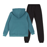 Спортивний костюм на флісі Garnamama Sweatsuit Jacket +Pants soft children 128 Голубой Черный (1040128.13154710) - Pampik - 2