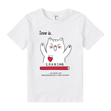 Футболка Garnamama Basic t-shirt Love is 158-164 Білий (1035423.14005214) - Pampik