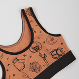 Ліф Garnamama Татоо Crop Tops майка-топ 146-152 Коричневый (1037810.1402711) - Pampik - 3