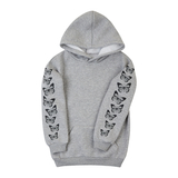 Худі на флісі Garnamama Hoodie soft Butterflies 140 Серый (973291.1331263) - Pampik - 6