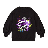 Світшот Garnamama Graffiti sweatshirt girl 140 Черный (976328.1333731) - Pampik