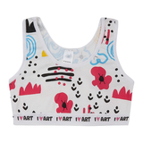 Ліф Garnamama Unicorn I LOVE ART Crop Tops 134-140 Белый (1035731.1400961) - Pampik