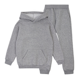 Спортивний костюм на флісі Garnamama Basic Hoodie soft 134 Сірий (1032661.1397591) - Pampik
