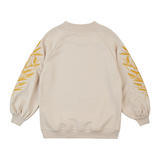 Світшот Garnamama Sweatshirt girl вишивка 146 Бежевый (972781.1330672) - Pampik - 2