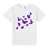 Футболка Garnamama Butterflies t-shirt 122-128 Белый (977255.1334423) - Pampik - 2