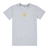 Футболка Garnamama Ukraine t-shirt teenagers вишивка 146-152 Сірий (992595.1266107) - Pampik