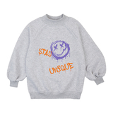 Світшот Garnamama Graffiti sweatshirt girl 152 Серый (977082.1333737) - Pampik