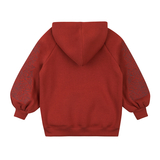 Худі на флісі Garnamama Hoodie girl вишивка 134 Оранжевый (957315.1310205) - Pampik - 6