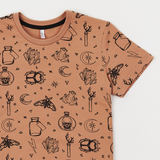 Футболка Garnamama T-shirt man's Tattoo 134-140 Чорний бежевий (825776.1183342) - Pampik - 3