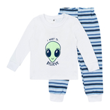 Піжама, що світиться Garnamama Neon PG 86 Білий Блакитний (784516.5084139) - Pampik