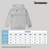 Худі Garnamama Basic Hoodie 2-х нитка 110 Серый (1054239.1140883) - Pampik - 10