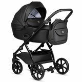 Универсальная коляска 2 в 1 Tutis UNO 5+ Leather collection Jet Black - Pampik - 2