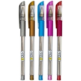 Набор ароматных гелевых ручек Scentos Металлическое сияние, 5 цветов (12265) - Pampik - 2