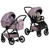 Універсальна коляска 2 в 1 Tutis UNO 5+ Leather collection Mauve - Pampik