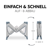 Детская кроватка-манеж Hauck Dream N Play Plus Dusty Blue (60098-6) - Pampik - 8