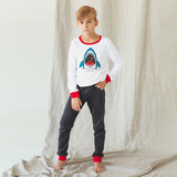 Піжама, що світиться Garnamama Neon PG 116 Белый Черный (969009.5084176) - Pampik - 7