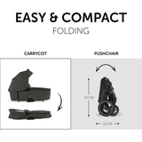 Универсальная коляска 2 в 1 Hauck Walk N Care Air Dark Olive (16549-2) - Pampik - 7