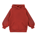 Худі на флісі Garnamama Hoodie girl вишивка 134 Оранжевый (957315.1310205) - Pampik - 5