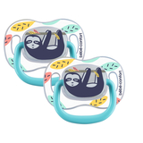 Пустушка силіконова реверсивна Bebe Confort Lazy Sloth, симетрична, 6-36 мес., 2 шт. (3104202090) - Pampik - 2