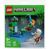 Конструктор LEGO Minecraft Бой в пещере с зарослями, 40 деталей (30705) - Pampik