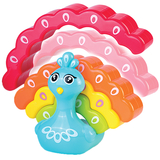 Развивающая игрушка-балансир Kiddi Smart Радужный павлинчик (4508-KS) - Pampik