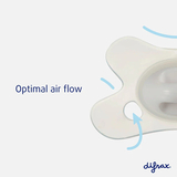 Пустушка силіконова Difrax Natural Uni, 0-6 міс, Peachy (UN123 Peachy) - Pampik - 3