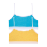 Ліф Garnamama Basic crop tops 2-pack 98-104 Желтый Голубой (816932.1171544) - Pampik - 2