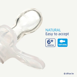 Пустушка силіконова Difrax Natural Night, симетрична, 6+ міс. (GL127) - Pampik - 2