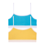 Ліф Garnamama Basic crop tops 2-pack 98-104 Желтый Голубой (816932.1171544) - Pampik
