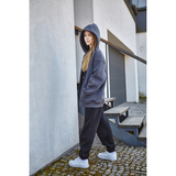 Спортивні штани на флісі Garnamama Oversize sport elastic з гумкою 134 Чорний (1041500.1407271) - Pampik - 2