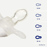 Пустушка силіконова Difrax Natural Night, симетрична, 0+ міс. (GL123) - Pampik - 8